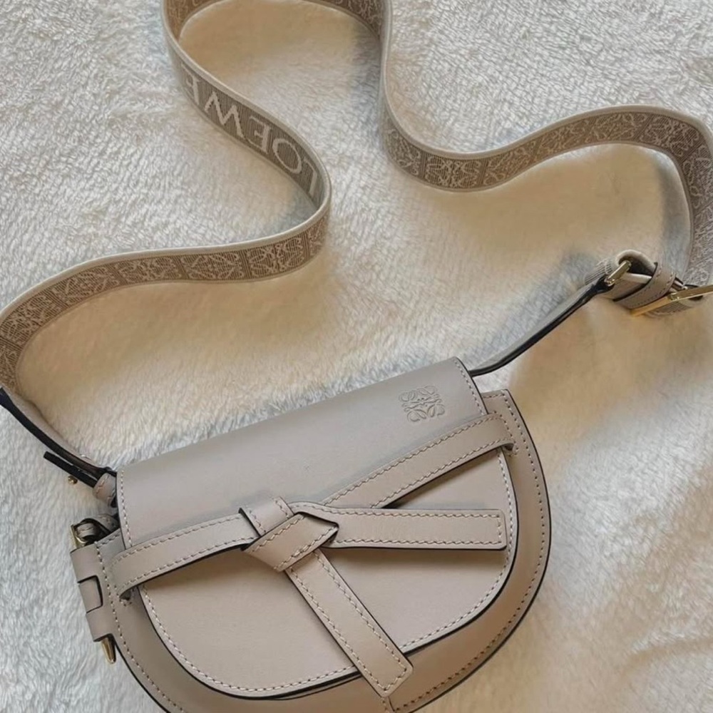 LOEWE mini gate dual bag - Sand